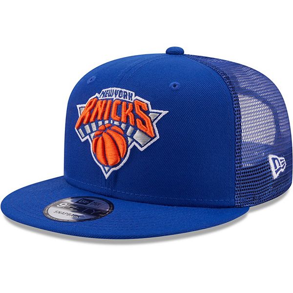 Men's New Era Blue New York Knicks Classic Trucker 9FIFTY Snapback Hat