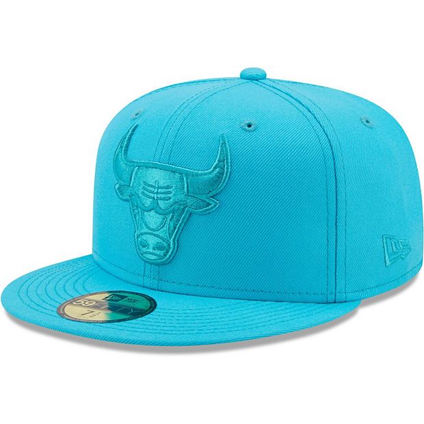 Men's New Era Light Blue Chicago Bulls Color Pack 59FIFTY Fitted Hat