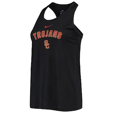 Women's Nike Black USC Trojans Arch & Logo Classic Performance Tank Top
