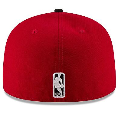 Men's New Era Red/Black Chicago Bulls Official Team Color 2Tone 59FIFTY Fitted Hat
