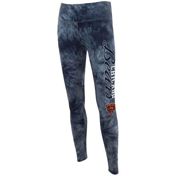 Women's Concepts Sport Black Chicago Bears Burst Tie Dye Leggings