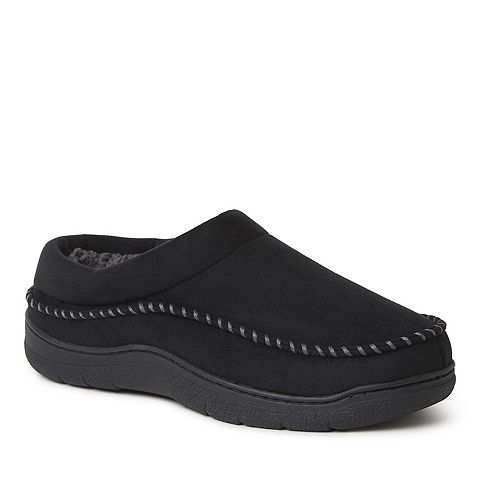 Мужские сабо Dearfoams Thompson Microsuede Men's Moccasin Clog Slippers