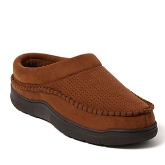 Dearfoams Thompson Microsuede Men's Moccasin Clog Slippers