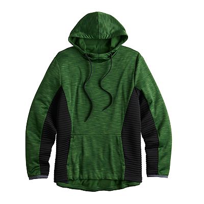 Men s Tek Gear Performance Fleece Mixed Media Hoodie