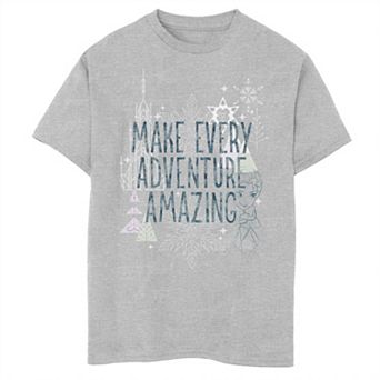 Disney's Frozen Boys 8-20 Every Adventure Quote Graphic Tee