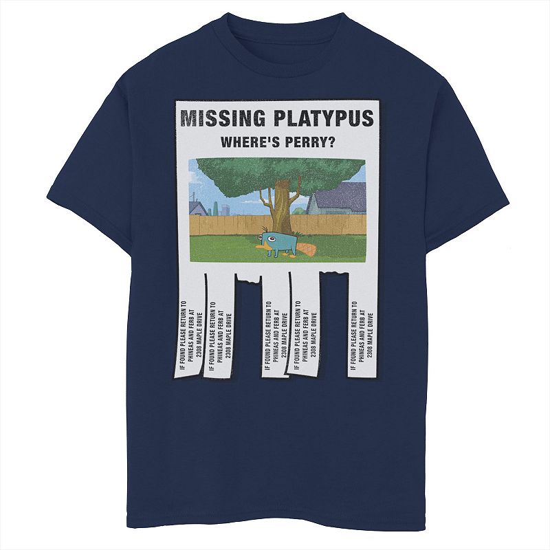 30279324 Disneys Phineas & Ferb Boys 8-20 Missing Platypus  sku 30279324
