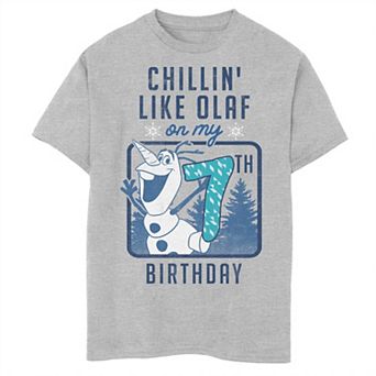 Disney's Frozen Boys 8-20 Chillin' Like Olaf On My 7th Birthday Graphic Tee