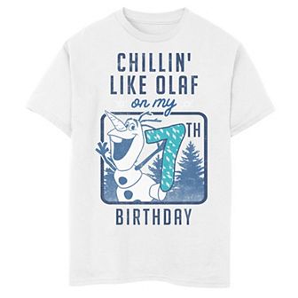 Disney's Frozen Boys 8-20 Chillin' Like Olaf On My 7th Birthday Graphic Tee