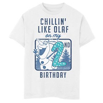 Disney's Frozen Boys 8-20 Olaf Chillin' On My 2nd Birthday Graphic Tee