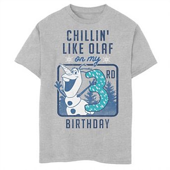 Disney's Frozen Boys 8-20 Olaf Chillin' On My 3rd Birthday Graphic Tee