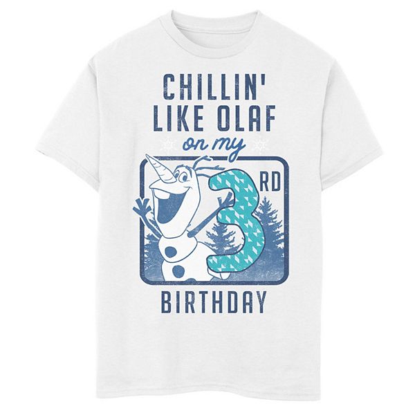 Disney's Frozen Boys 8-20 Olaf Chillin' On My 3rd Birthday Graphic Tee