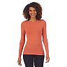 Women's Cuddl Duds® Softwear with Stretch Long Sleeve Crewneck Top