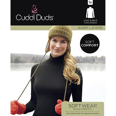 Women s Cuddl Duds Softwear with Stretch Long Sleeve Turtleneck