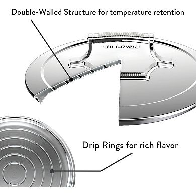 Saveur Voyage Tri-Ply 2-qt. Chef's Pan with Lid
