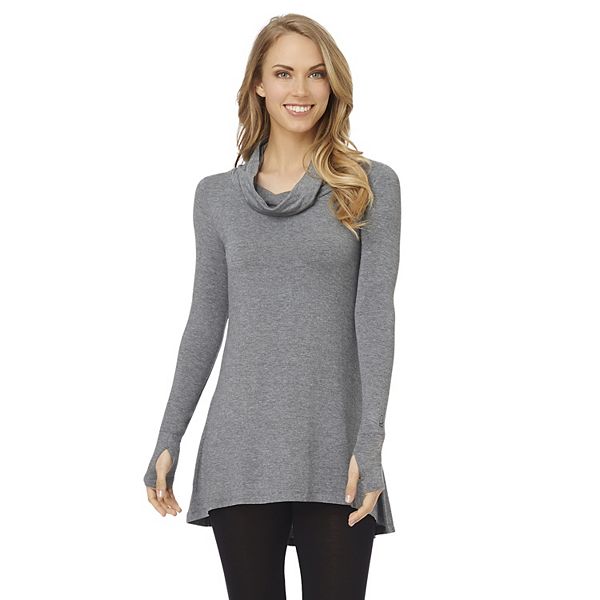 Women's Cuddl Duds® Softwear with Stretch Long Sleeve Cowlneck Tunic Top