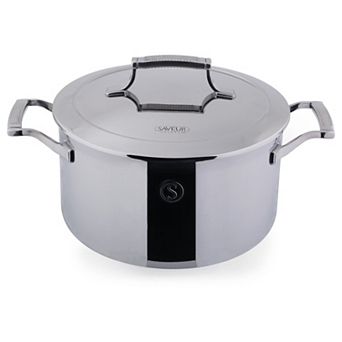 Saveur Selects Voyage Tri-Ply 6-qt Stockpot with Lid