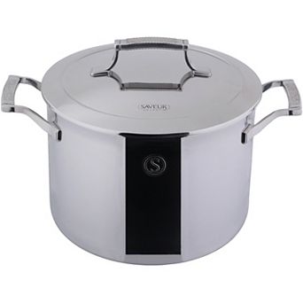 Saveur Selects Voyage Tri-Ply 8-qt Stockpot with Lid