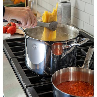 Saveur Voyage Tri-Ply 8-qt. Stockpot with Lid