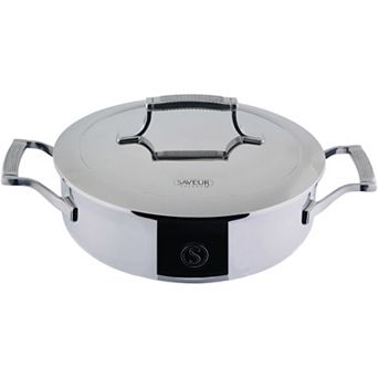 Saveur Selects Voyage Tri-Ply 3-qt Sauteuse with Lid
