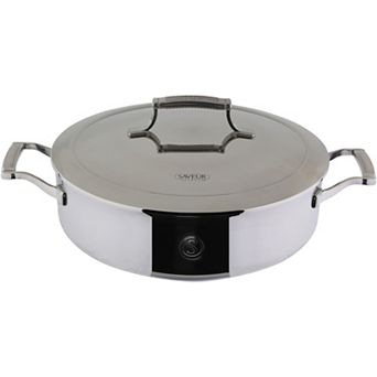 Saveur Selects Voyage Tri-Ply 5-qt Sauteuse with Lid