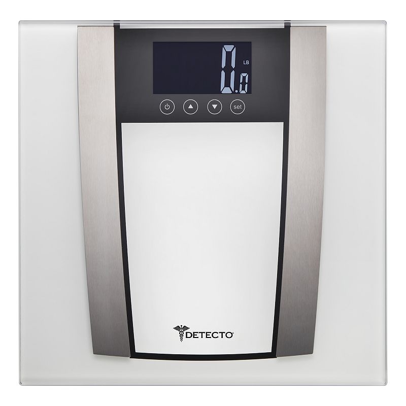 Escali 7-in-1 Glass Body Fat Scale, White