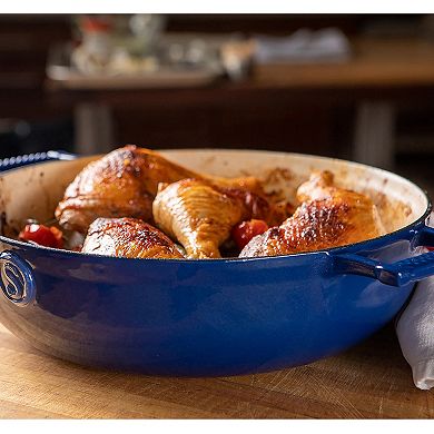 Saveur Voyage Enameled Cast-Iron 4.5-qt. Braiser