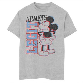 Disney's Mickey Mouse Boys 8-20 Always Legit Portrait Graphic Tee