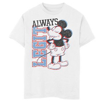 Disney's Mickey Mouse Boys 8-20 Always Legit Portrait Graphic Tee
