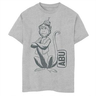 Disney's Aladdin Boys 8-20 Live Action Abu Smirking Pose Portrait Graphic Tee