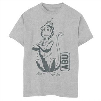 Disney's Aladdin Boys 8-20 Live Action Abu Smirking Pose Portrait Graphic Tee