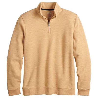 Men s Croft Barrow Regular Fit Fleece Quarter Zip Pullover Sweater