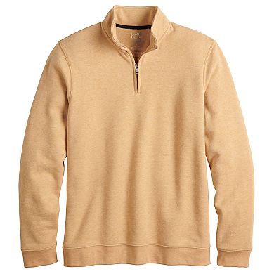 Men's Croft & Barrow® Regular-Fit Fleece Quarter-Zip Pullover Sweater