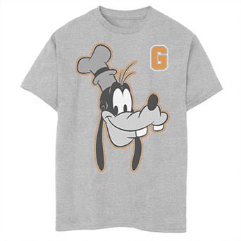 Disney's Goofy Boys 8-20 Varsity Letter Face Portrait Graphic Tee