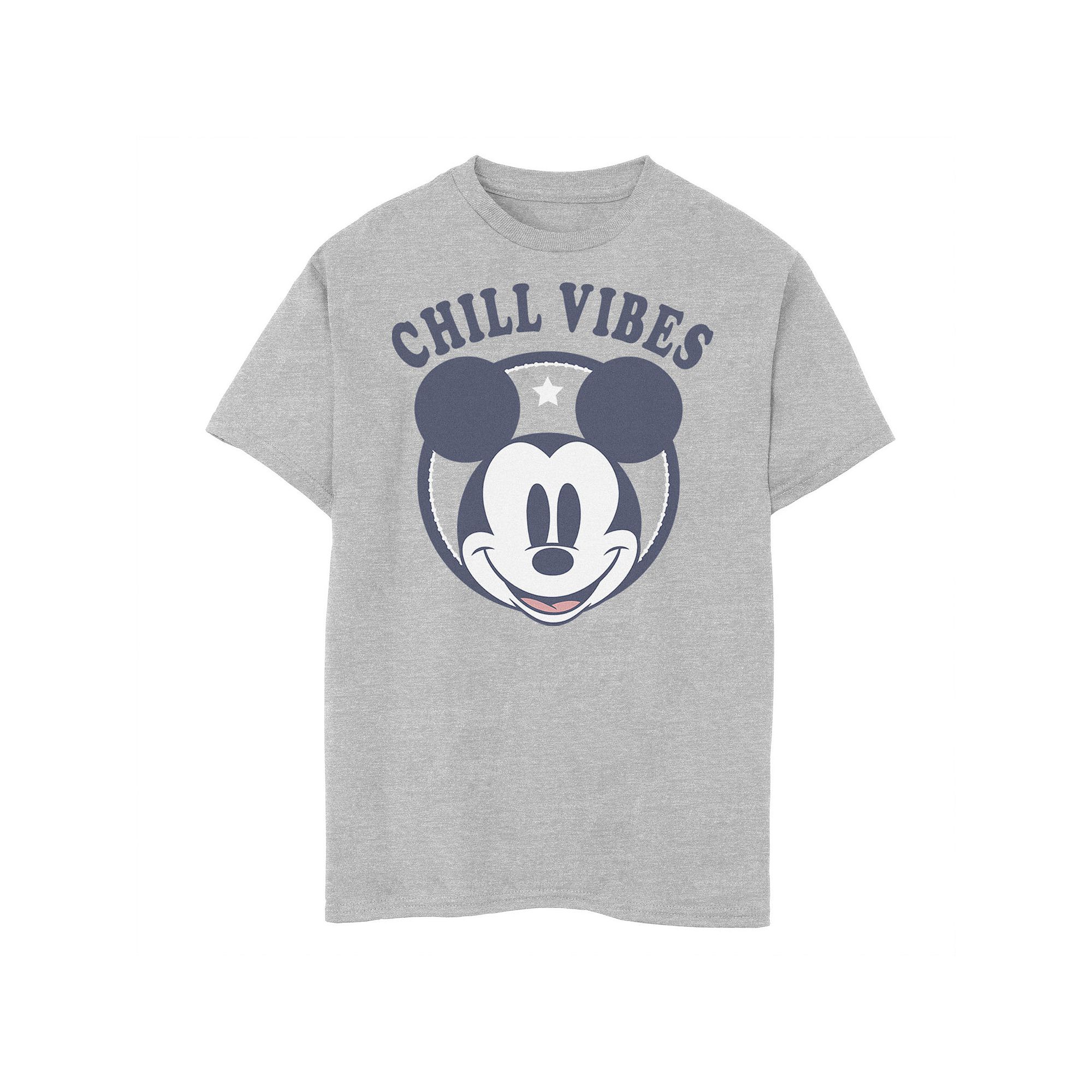 Disneys Mickey Mouse Boys 8-20 Chill Vibes Portrait Graphic Tee, Boys, Si