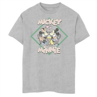 Disney's Mickey & Friends Boys 6-20 Valentine's Day Mickey & Minnie Graphic Tee