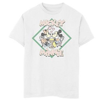 Disney's Mickey & Friends Boys 6-20 Valentine's Day Mickey & Minnie Graphic Tee