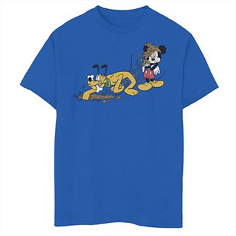 Disney's Mickey & Friends Boys 6-20 Mickey & Pluto Digging Graphic Tee