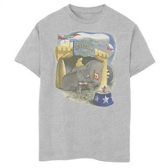 Disney's Dumbo Boys 8-20 Timothy Circus Tent Vintage Portrait Graphic Tee