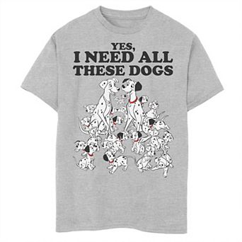 Disney's 101 Dalmatians Yes I Need All These Dogs Boys 6-20 Graphic Tee