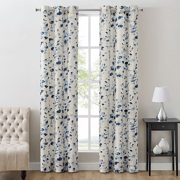 2 Pack Briony Window Curtain Set, All In One Window Curtain Sets