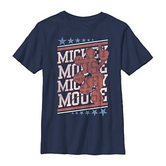 Disney's Mickey Mouse & Friends Boys 8-20 Americana Silhouette Graphic Tee