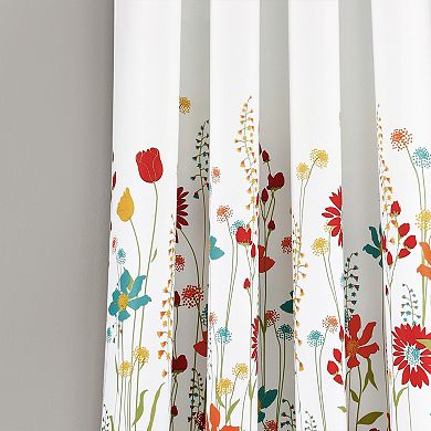 Lush Decor Clarissa Floral Room Darkening Window Curtain Set