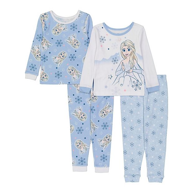 Disney s Frozen Toddler Girl Elsa 4 Piece Pajama Set