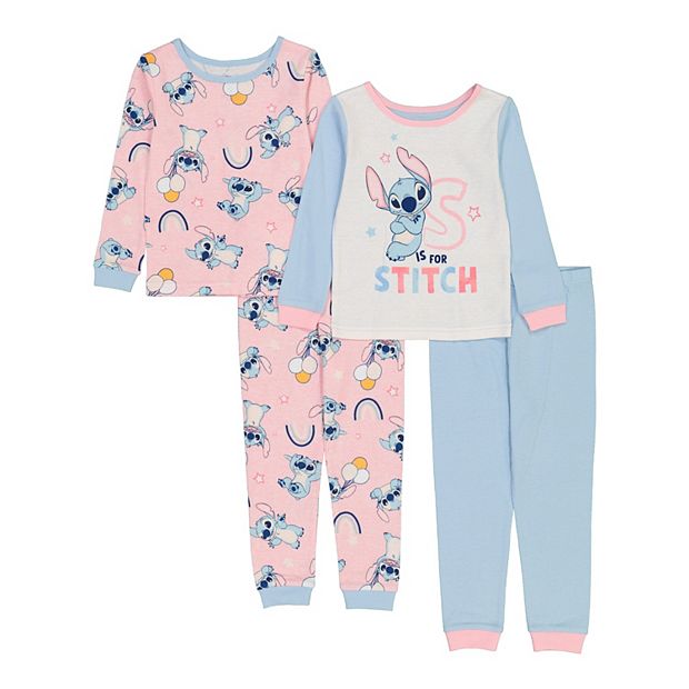 Disney Lilo and Stitch 2 Piece Cotton Loungewear Nightwear Pyjamas