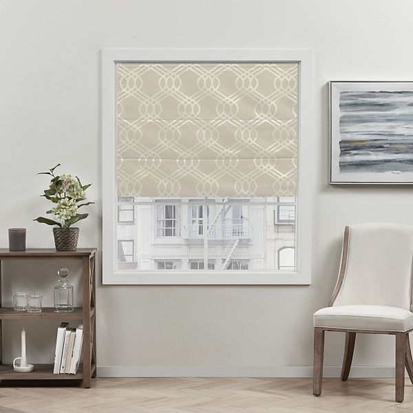Exclusive Home Curtains Prague Trellis Blackout Roman Shade
