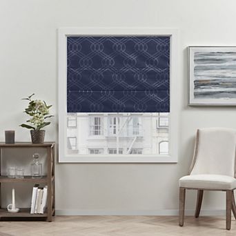 Exclusive Home Curtains Prague Trellis Blackout Roman Shade