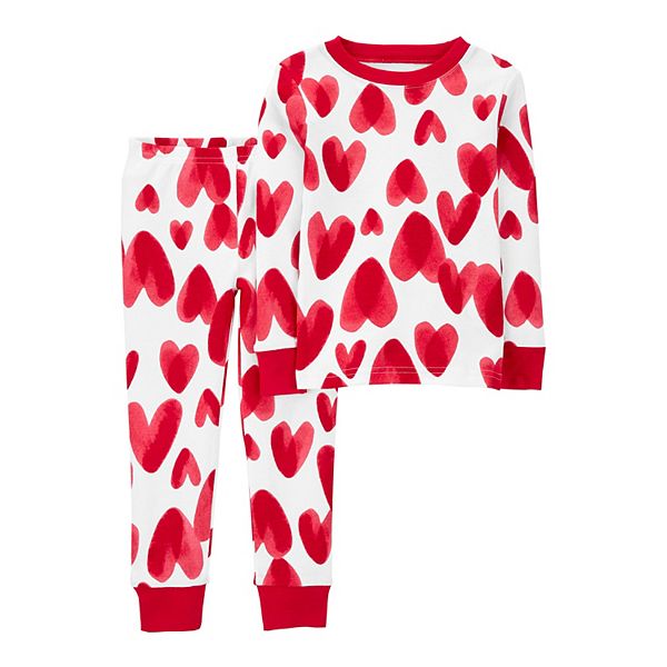 Toddler Girl Carter s 2 Piece Valentine s Day Pajamas Set