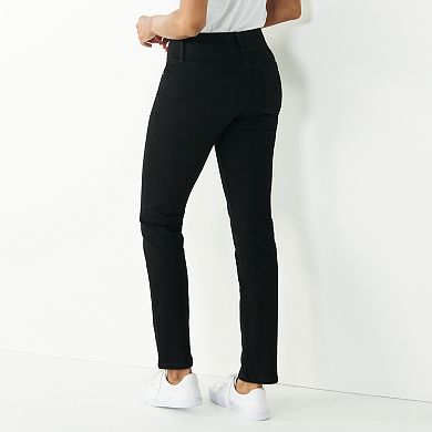 Petite Nine West Midrise Straight-Leg Jeans