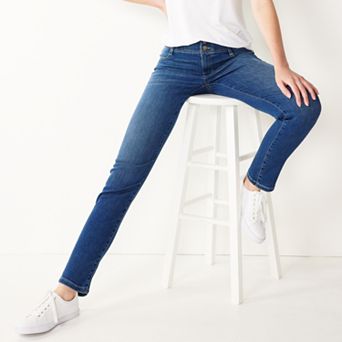Petite Nine West Midrise Straight-Leg Jeans