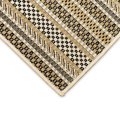 Liora Manne Carmel Rope Stripe Indoor Outdoor Rug